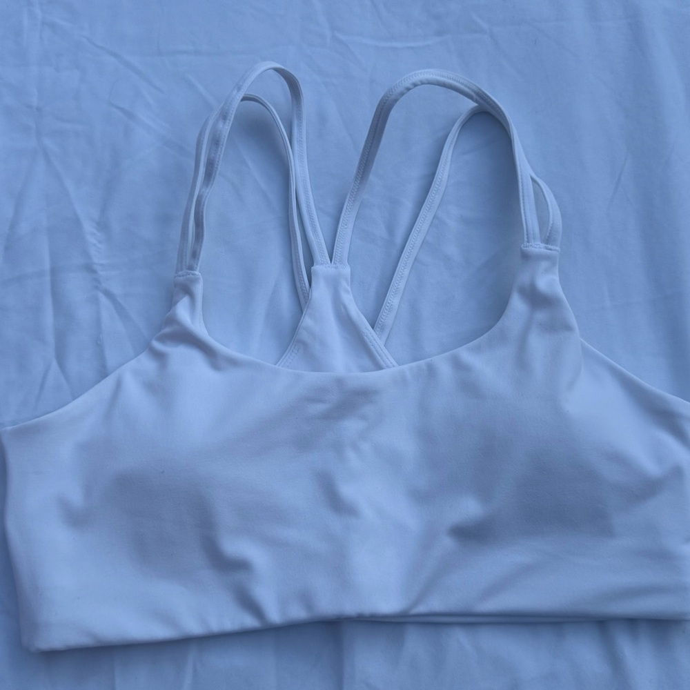 Fabletics PureLuxe Low Impact SportsBra in White